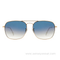 Unisex Stainless Steel Mens UV400 Glasses Lenses Sunglasses